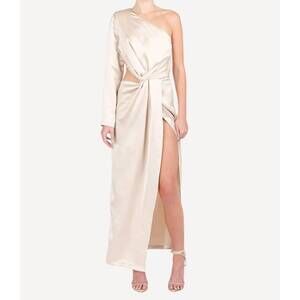 NEW NONCHALANT LABEL darina maxi dress in champagne